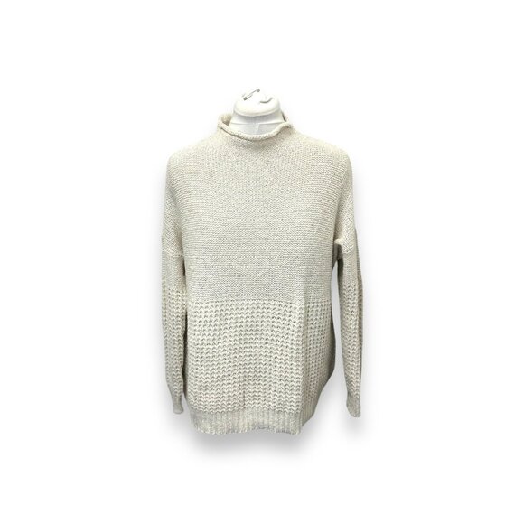 American Eagle Outfitters Women’s XL Cream Crewneck Sweater - Picture 1 of 9
